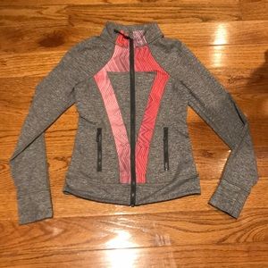 Ivivva girls size 10 zip up sweatshirt in grey